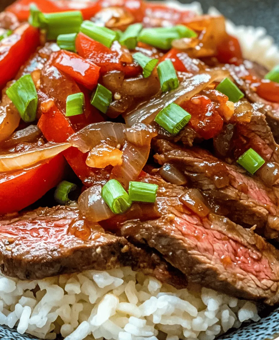 Sizzling Chinese Pepper Steak with Onions is more than just a meal; it's a delightful representation of the rich tapestry of flavors found in Chinese cuisine. This dish captures the essence of traditional Chinese cooking, where the harmony of ingredients and cooking techniques come together to create something truly special. Known for its vibrant colors and bold flavors, this dish has carved a niche in the hearts of many home cooks, making it a staple at family dinners and special occasions alike.