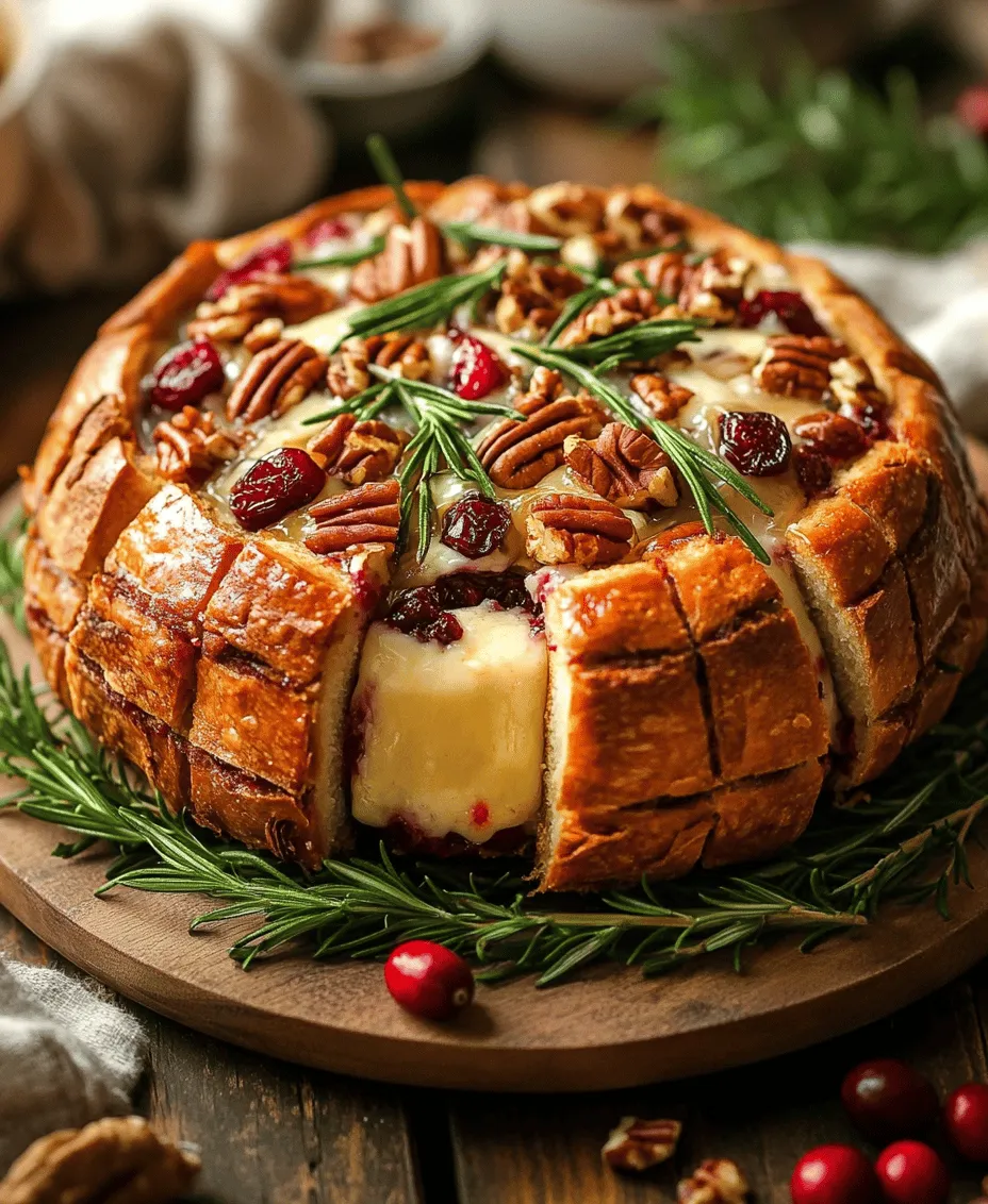 As the holiday season approaches, gatherings with family and friends become a cherished tradition. One delightful dish that consistently steals the show is the Whimsical Cranberry Brie Pull-Apart Bread. This delectable appetizer perfectly marries the rich, creamy texture of Brie cheese with the tart sweetness of cranberries, all enveloped in a warm, fluffy bread that invites everyone to dig in. The charming presentation and irresistible flavors make it an ideal choice for festive occasions, potlucks, or cozy nights in.