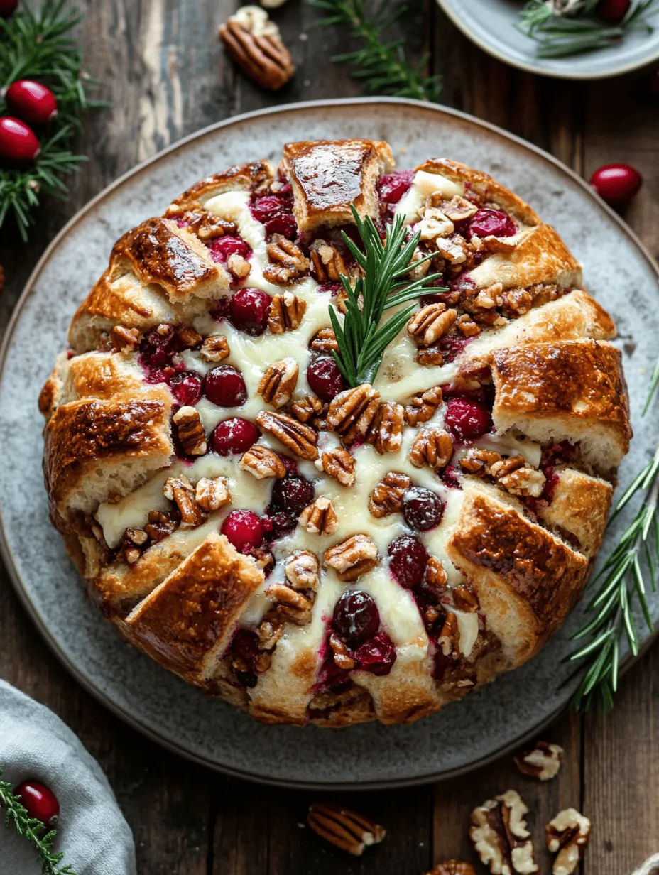 Whimsical Cranberry Brie Pull-Apart Bread Recipe