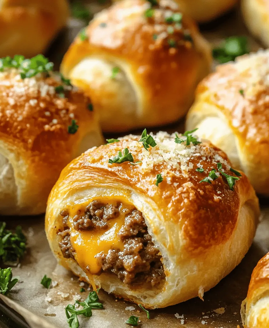 If you're on the hunt for a crowd-pleasing dish that combines the savory goodness of cheeseburgers with the irresistible allure of ooey-gooey cheese, look no further than Garlic Parmesan Cheeseburger Bombs. This delightful recipe takes the classic cheeseburger experience and transforms it into a fun, bite-sized treat that is perfect for any occasion. Whether you're hosting a game day gathering, throwing a backyard barbecue, or simply looking for a delicious family meal, these cheeseburger bombs are sure to impress.