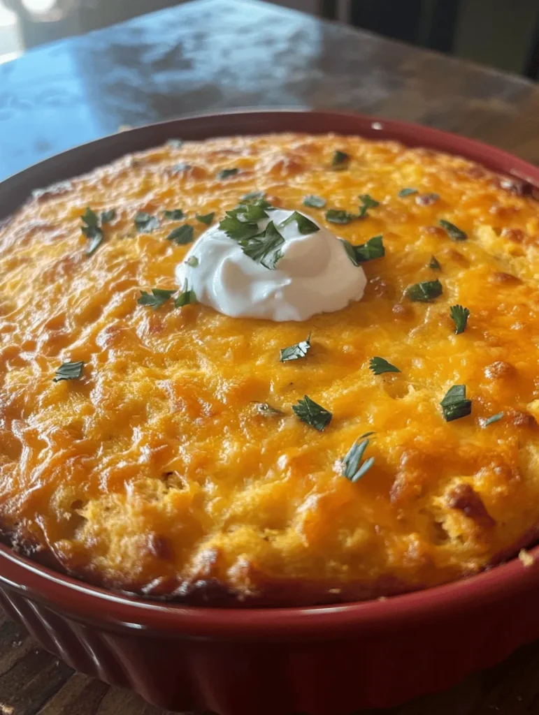 If you’re on the hunt for a dish that combines flavor and comfort, look no further than this Cheddar Jalapeño Cornbread Casserole! Imagine a warm, fluffy, cheesy cornbread infused with spicy jalapeños and a hint of sweetness from the corn—perfect for gatherings or family dinners. This casserole is not only easy to whip up but also packs a punch that will leave your taste buds singing. Trust me when I say, this dish quickly becomes a family favorite!