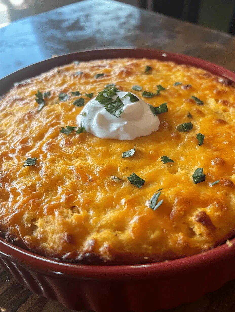 If you’re on the hunt for a dish that combines flavor and comfort, look no further than this Cheddar Jalapeño Cornbread Casserole! Imagine a warm, fluffy, cheesy cornbread infused with spicy jalapeños and a hint of sweetness from the corn—perfect for gatherings or family dinners. This casserole is not only easy to whip up but also packs a punch that will leave your taste buds singing. Trust me when I say, this dish quickly becomes a family favorite!