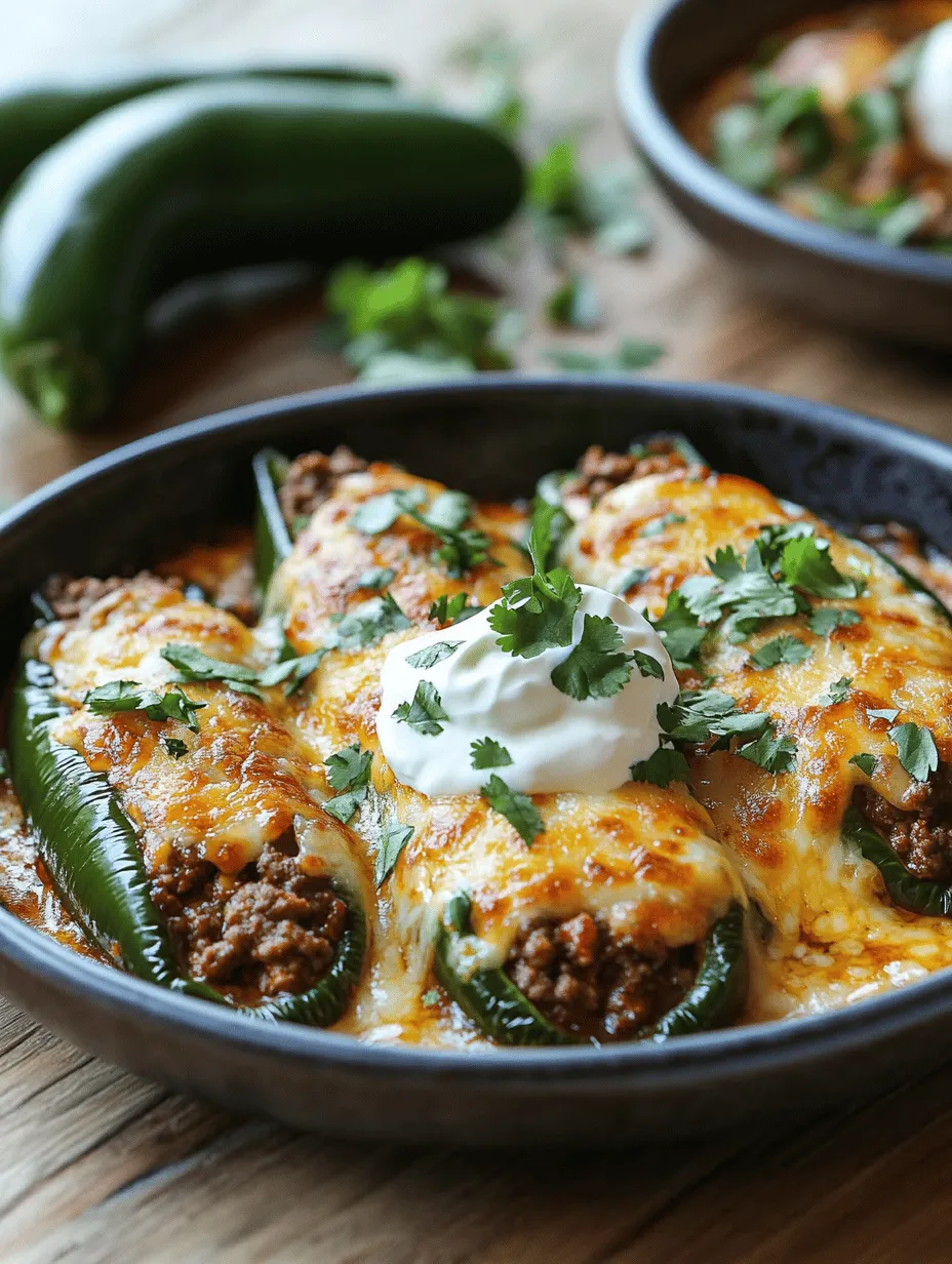 Baked Beef Chiles Rellenos Casserole is a delicious, hearty dish that brings the flavors of traditional Mexican cuisine right to your dinner table. This casserole combines the classic elements of chiles rellenos—stuffed peppers—with a convenient baked format that makes it perfect for busy weeknights or family gatherings. Originating from the rich culinary traditions of Mexico, chiles rellenos are typically made with poblano peppers, which are roasted and filled with cheese or meat. The casserole version simplifies the process while retaining that beloved flavor profile.