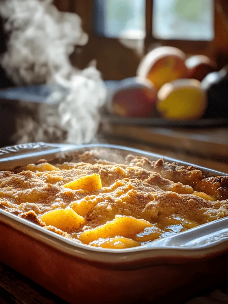 Creating the perfect Old Time Oven Peach Cobbler involves more than just mixing ingredients; it requires a careful layering technique that enhances both texture and flavor. Start by pouring the batter into a greased baking dish, ensuring an even layer that will serve as the base of your cobbler. Next, gently spoon the prepared peaches over the batter, but resist the urge to stir. This method allows the peaches to sit atop the batter, which is crucial for achieving that classic cobbler look and taste.