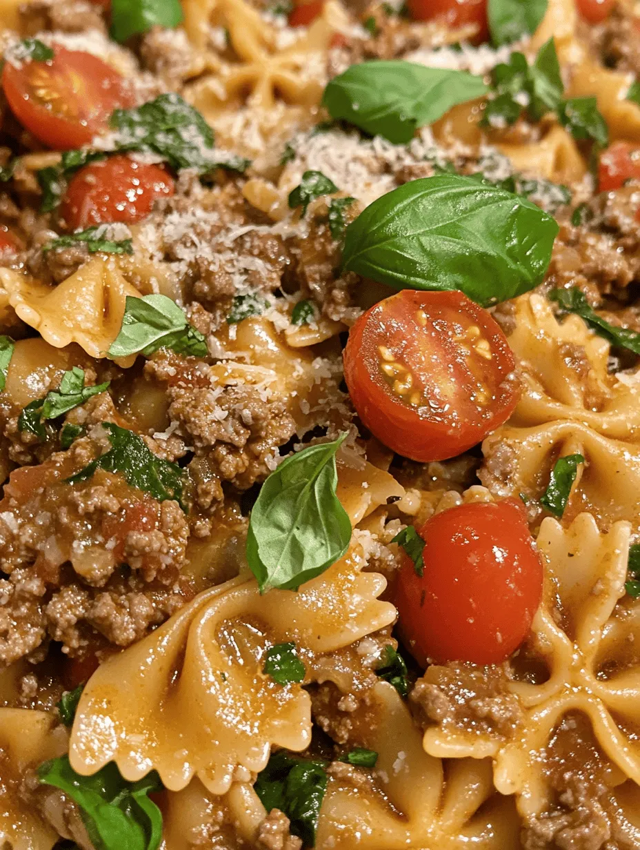 To create a delicious Creamy Beef and Bowtie Pasta Delight, it's essential to understand the roles of each ingredient. Each component contributes unique flavors and textures, making the dish not only satisfying but also well-rounded.