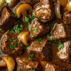 In the realm of home cooking, few dishes resonate as deeply as a hearty plate of savory beef tips and gravy. This comforting meal not only warms the heart but also fills the stomach, making it a staple for family gatherings and cozy weeknight dinners alike. The rich, succulent flavors of tender beef tips simmered in a luscious gravy create a delightful experience that brings everyone to the table.