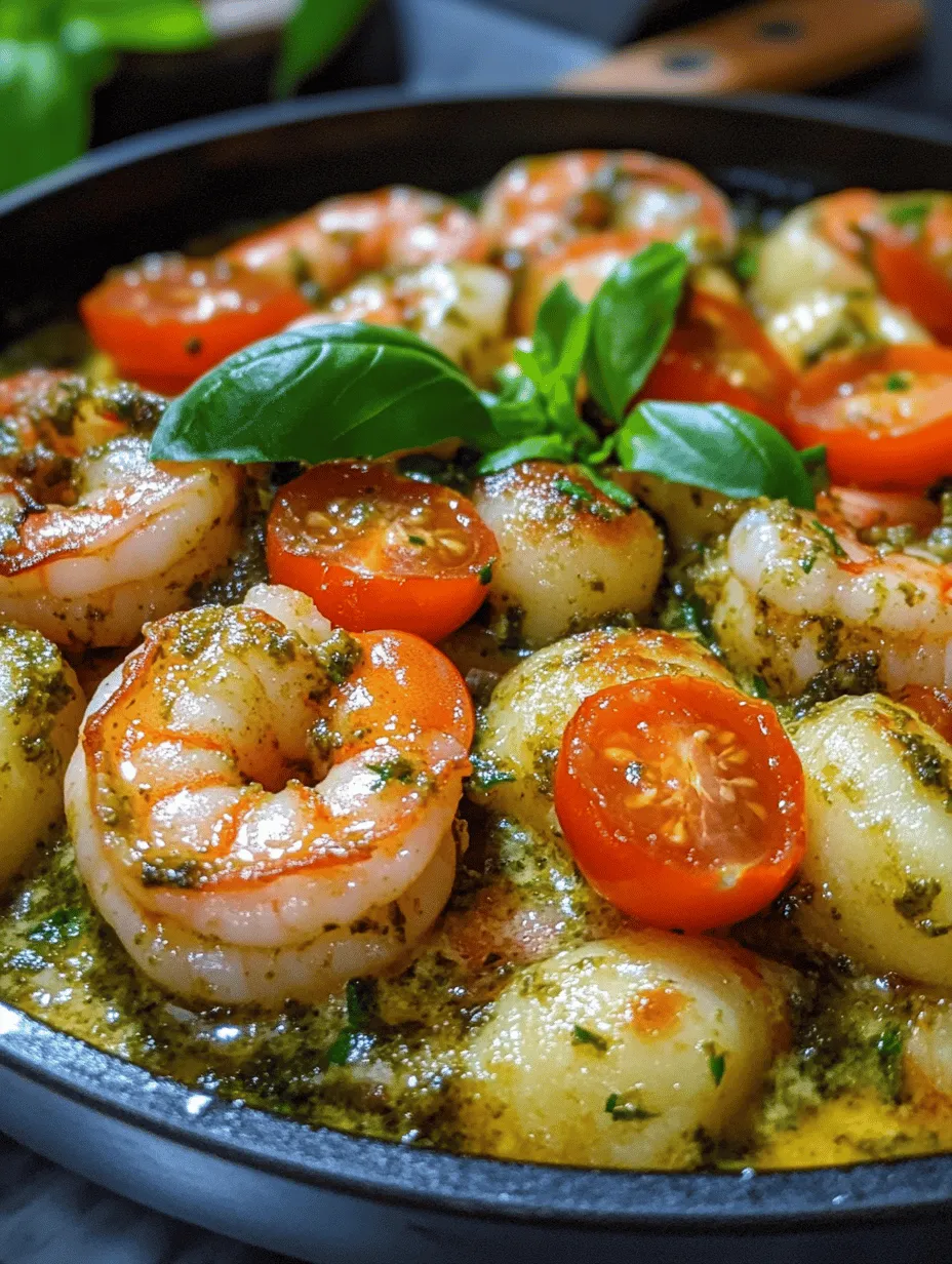 If you’re looking for a dish that combines rich flavors, delightful textures, and a touch of gourmet elegance, look no further than Creamy Basil Pesto Shrimp and Gnocchi. This recipe is not just a meal; it's a culinary experience that brings together succulent shrimp, pillowy gnocchi, and a luscious basil pesto sauce. With the aroma of fresh basil wafting through your kitchen and the vibrant colors of the dish celebrating the bounty of fresh ingredients, this dish will surely impress your family and guests alike.