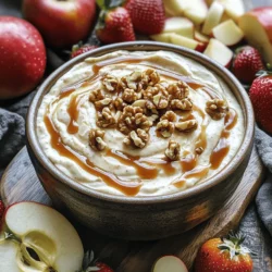 If you’re searching for a delightful and versatile snack or dessert that will charm your taste buds and impress your guests, look no further than the Creamy Apple Bliss Dip. This luscious dip combines the creamy richness of cream cheese with the sweet and tart flavors of fresh apples, creating a delightful contrast that is both satisfying and indulgent. Perfect for gatherings, picnics, or a cozy night in, this dip is a hit among both kids and adults alike.