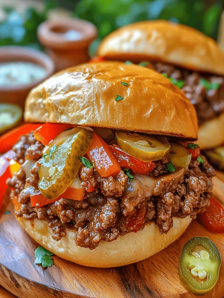 If you're in the mood for a dish that hits all the right notes of savory goodness, look no further than Philly Cheese Steak Sloppy Joes! This mouthwatering creation combines the rich and flavorful elements of a traditional Philly cheesesteak with the casual, comforting appeal of sloppy joes. Imagine sinking your teeth into a warm, toasted bun filled with juicy ground beef, melted provolone, and sautéed vegetables. It's not just a meal; it's an experience, perfect for weeknight dinners or gatherings with friends.