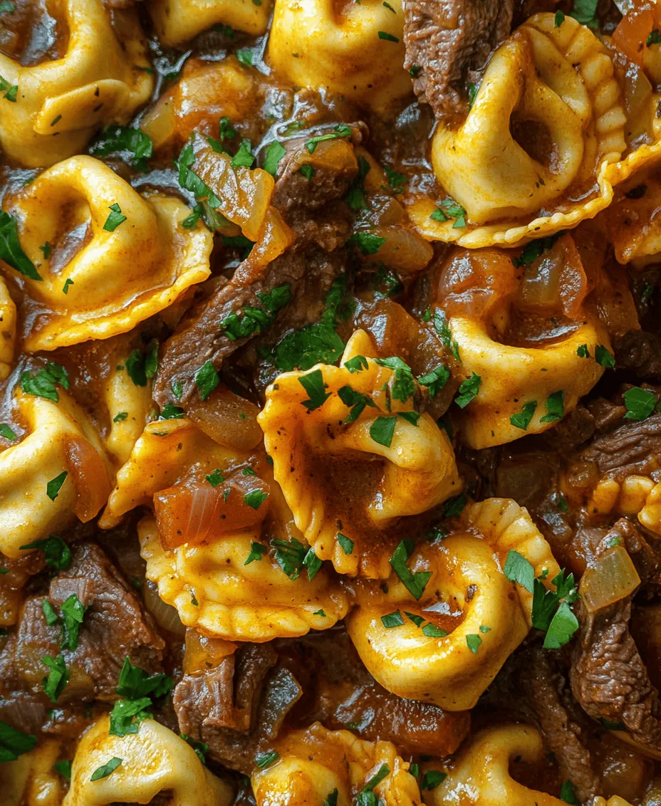 Cheesesteak Tortellini in Rich Provolone Sauce is a delightful culinary creation that marries the beloved flavors of a classic cheesesteak with the comforting texture of pasta. This innovative dish has gained popularity for its ability to deliver a hearty meal packed with flavor while remaining incredibly easy to prepare. Whether you’re craving a taste of Philly or simply looking for a new weeknight dinner idea, this recipe is sure to satisfy your appetite and impress your family.