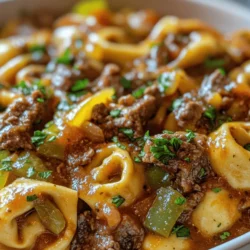 Cheesesteak Tortellini in Rich Provolone Sauce is a delightful culinary creation that marries the beloved flavors of a classic cheesesteak with the comforting texture of pasta. This innovative dish has gained popularity for its ability to deliver a hearty meal packed with flavor while remaining incredibly easy to prepare. Whether you’re craving a taste of Philly or simply looking for a new weeknight dinner idea, this recipe is sure to satisfy your appetite and impress your family.