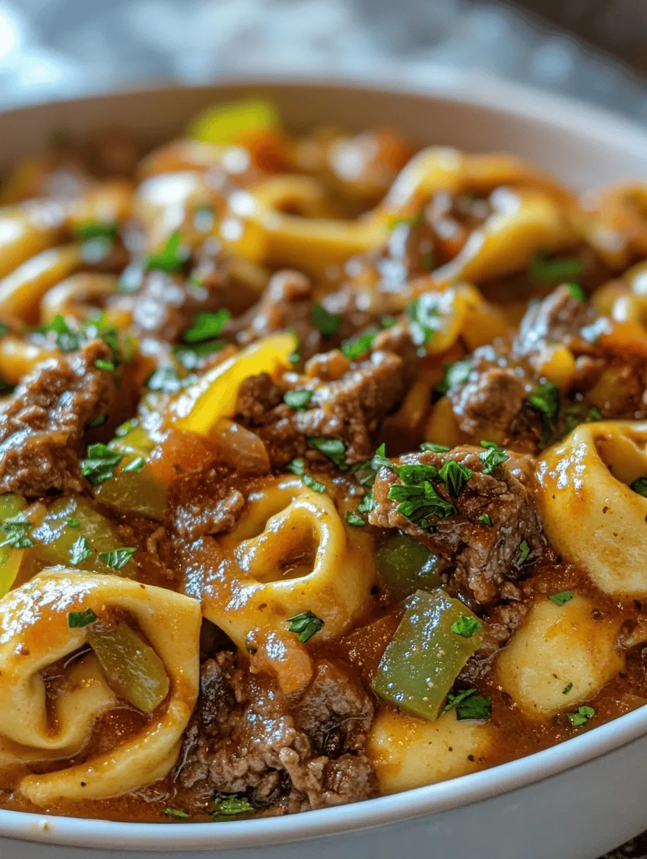 Cheesesteak Tortellini in Rich Provolone Sauce is a delightful culinary creation that marries the beloved flavors of a classic cheesesteak with the comforting texture of pasta. This innovative dish has gained popularity for its ability to deliver a hearty meal packed with flavor while remaining incredibly easy to prepare. Whether you’re craving a taste of Philly or simply looking for a new weeknight dinner idea, this recipe is sure to satisfy your appetite and impress your family.