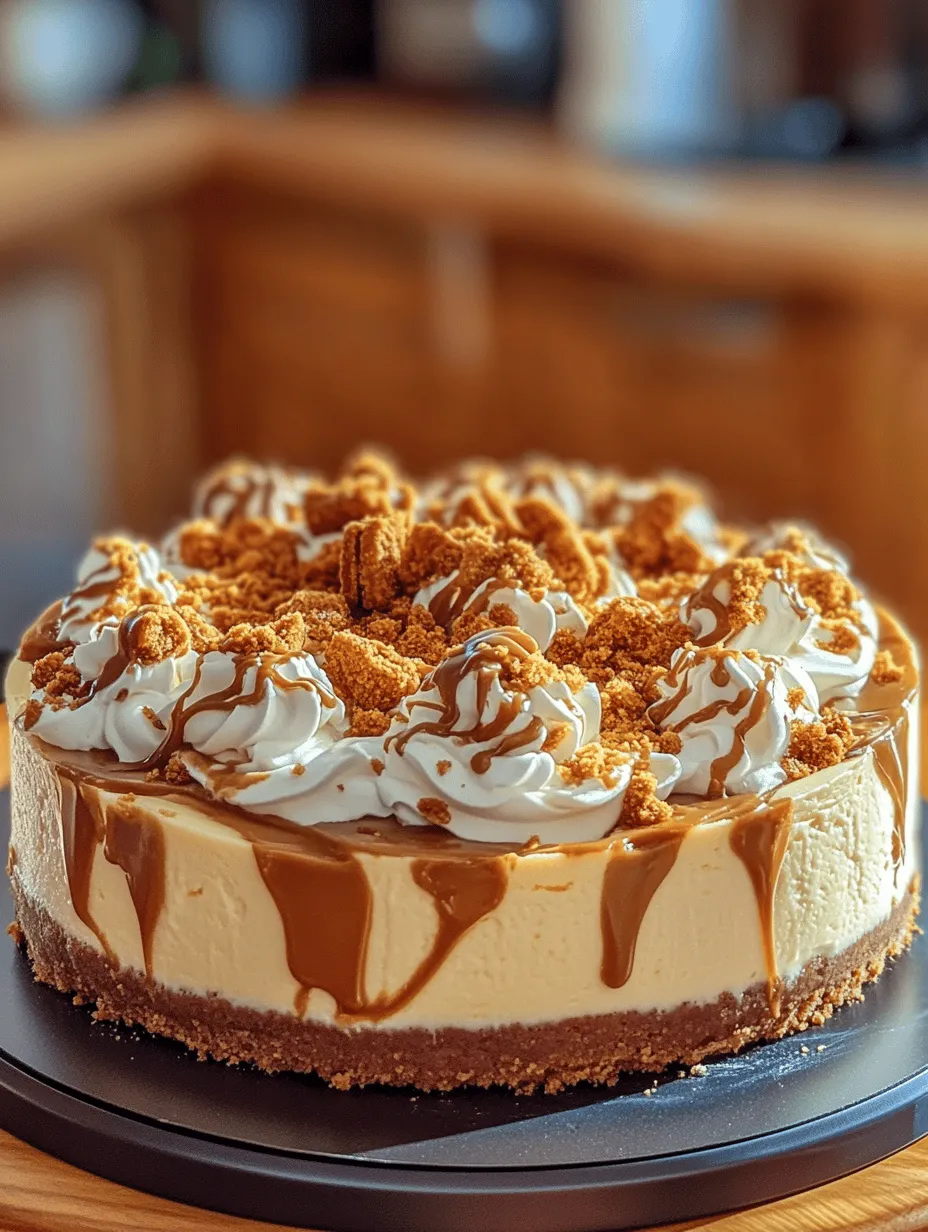 Imagine a cheesecake that balances the rich, buttery flavor of Biscoff biscuits with the velvety smooth texture of cream cheese – this Biscoff Bliss Cheesecake is a divine dessert that will tantalize your taste buds and impress your guests. Whether it's for a special celebration or a casual family dinner, this cheesecake is bound to become a favorite! Not only is it simple to prepare, but it also infuses that nostalgic taste of Biscoff cookies into each creamy bite, making it a unique treat that stands out from traditional cheesecake recipes.