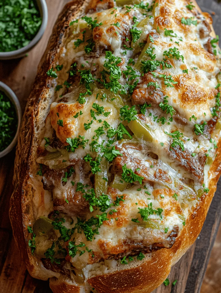 Philly Cheesesteak Cheesy Bread is a mouthwatering creation that brings together two iconic comfort foods: the classic Philly cheesesteak and the beloved cheesy garlic bread. This dish is a true crowd-pleaser, making it an ideal choice for gatherings, game days, or simply a cozy night in. With its rich flavor profile, this cheesy bread features tender ribeye steak, sautéed vegetables, and a generous blend of provolone and mozzarella cheeses, all encased in a crispy loaf of Italian or French bread. This combination not only satisfies your taste buds but proves to be incredibly easy to whip up, making it a favorite among both seasoned cooks and kitchen novices alike. In this article, we'll delve into the origins of the Philly cheesesteak, the unique twist of this cheesy bread version, and provide a step-by-step guide to creating this delightful treat.