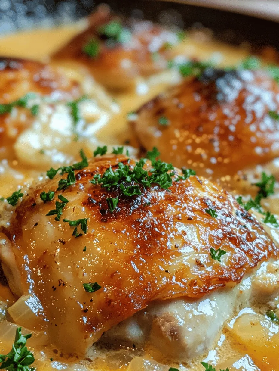 Picture this: succulent, golden-brown chicken thighs smothered in a creamy sauce that’s bursting with flavor, each bite melting in your mouth. This Savory Smothered Chicken Delight is not just a meal; it’s an experience that brings comfort and joy to the table. Ideal for family dinners or cozy gatherings, this dish is a crowd-pleaser that captures the essence of soul food. With its rich flavors and hearty texture, this recipe transforms simple chicken into a gourmet masterpiece everyone will love.