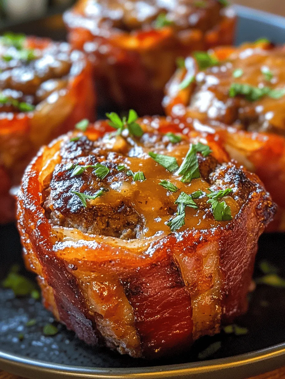 Are you ready to elevate your weeknight dinner with a dish that's as deliciously indulgent as it is simple to make? Introducing the Ultimate Bacon-Wrapped Meatloaf Cups! Imagine tender meatloaf infused with savory flavors, each cup cradled in a crispy bacon layer. These little culinary wonders are not only a feast for the eyes but also a party for your taste buds. Whether you're serving them at a family gathering or just treating yourself on a busy night, these meatloaf cups are bound to become a favorite!