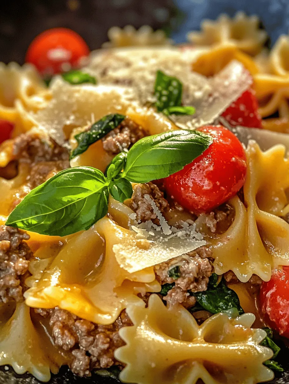 Introducing the Creamy Beef and Bowtie Pasta Delight, a dish that manages to bring the feeling of warmth and comfort to your kitchen in just 30 minutes! This velvety, rich pasta combines tender bowtie shapes with seasoned ground beef, fresh vegetables, and a creamy sauce that clings lovingly to every bite. Perfect for weeknight dinners or cozy gatherings, this dish has quickly become a family favorite in our home, showcasing the beauty of hearty comfort food that is both easy to prepare and utterly delicious!