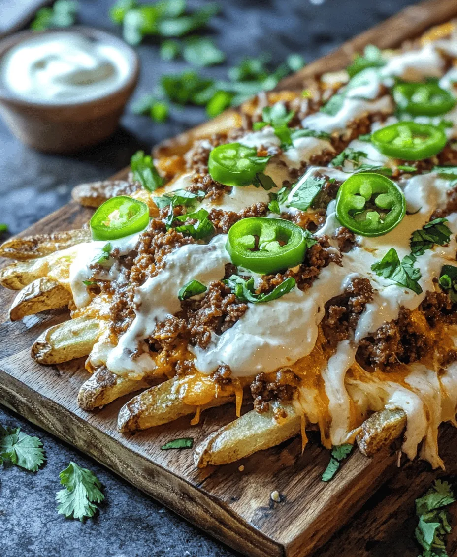 Cheesy Loaded Fries with Beef and Mozzarella have quickly become a beloved staple in the world of comfort foods and party snacks. This dish is a mouthwatering combination of crispy, golden fries topped with seasoned ground beef and an indulgent cheese sauce, making it an irresistible option for any gathering or a cozy night in. The blend of textures – the crunch of the fries, the savory depth of the beef, and the creamy richness of the cheese – creates a flavor experience that tantalizes the taste buds and satisfies even the heartiest appetites.