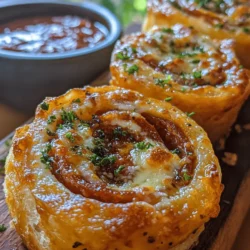 If you're searching for a savory snack that marries the familiar flavors of pizza with the convenience of finger food, look no further than the Cheesy Pepperoni Roll-Up. This delightful treat is ideal for a variety of occasions—whether you're hosting a game day gathering, throwing a casual party, or simply enjoying a cozy night in with friends or family. The combination of gooey mozzarella cheese, zesty pepperoni, and the creamy richness of cream cheese creates a flavor explosion that’s sure to please everyone.