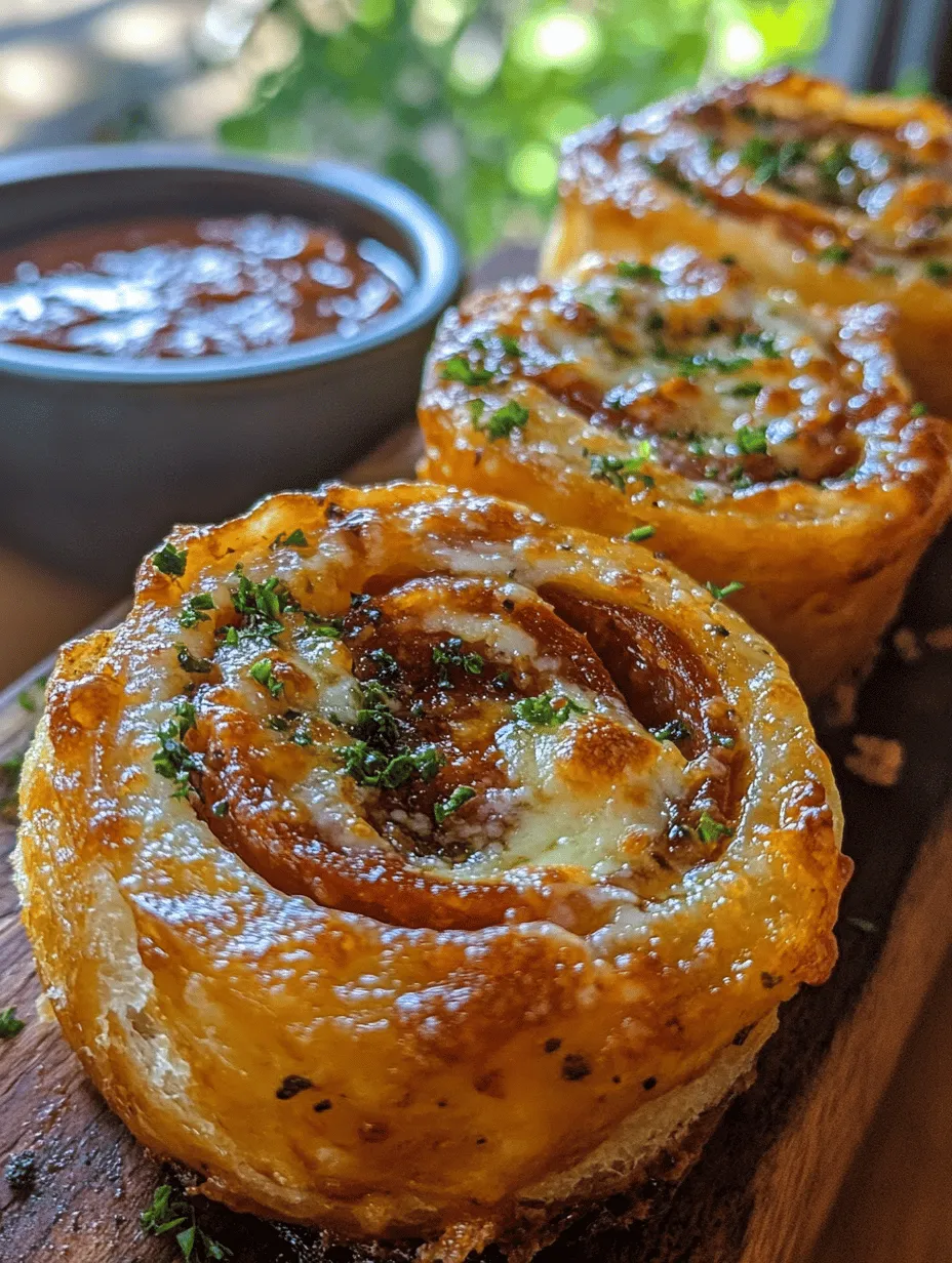 If you're searching for a savory snack that marries the familiar flavors of pizza with the convenience of finger food, look no further than the Cheesy Pepperoni Roll-Up. This delightful treat is ideal for a variety of occasions—whether you're hosting a game day gathering, throwing a casual party, or simply enjoying a cozy night in with friends or family. The combination of gooey mozzarella cheese, zesty pepperoni, and the creamy richness of cream cheese creates a flavor explosion that’s sure to please everyone.