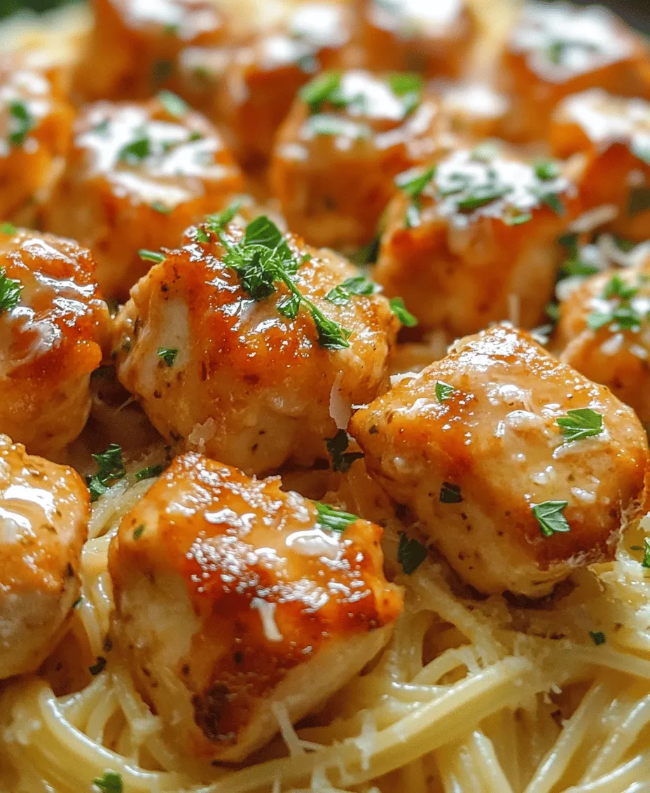 What makes Garlic Butter Chicken Bites with Creamy Parmesan Pasta so appealing? The answer lies in its perfect blend of comfort and versatility. The dish embodies the essence of comfort food, providing a warm and hearty experience that satisfies the taste buds and nourishes the soul. The combination of garlic butter and tender chicken creates a mouthwatering aroma that fills your kitchen, inviting everyone to gather around the table.