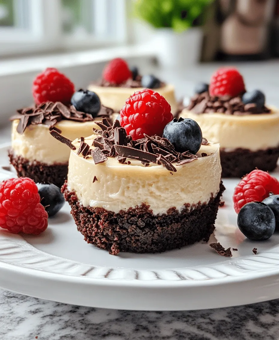 If you’re a fan of desserts that combine rich flavors with delightful textures, then Brownie Bottom Mini Cheesecakes are sure to be a hit in your kitchen. This delectable treat captures the best of both worlds: the fudgy, chocolatey goodness of brownies paired with the creamy, tangy sweetness of cheesecake. Each mini cheesecake is a perfectly portioned indulgence, making them ideal for parties, celebrations, or simply a delightful weeknight dessert.