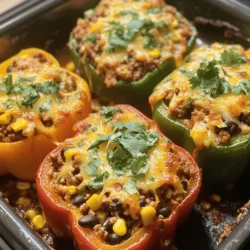 Stuffed Pepper Casserole is a delightful twist on the classic stuffed peppers, combining all the familiar flavors into a hearty, one-dish meal. This recipe encapsulates the essence of comfort food while keeping nutrition at the forefront. Ideal for busy weeknights or family gatherings, this casserole allows you to enjoy the vibrant taste of bell peppers without the fuss of stuffing individual peppers.