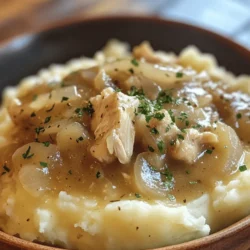 There’s something inherently comforting about a plate of creamy chicken gravy over fluffy mashed potatoes. This dish, a staple in many households, evokes memories of family dinners, holiday gatherings, and cozy nights in. Creamy chicken gravy, rich and velvety, pairs perfectly with the smooth texture of mashed potatoes, creating a satisfying meal that warms the heart and soul. In today’s fast-paced world, comfort food remains a vital part of modern dining, offering not just nourishment but emotional solace.