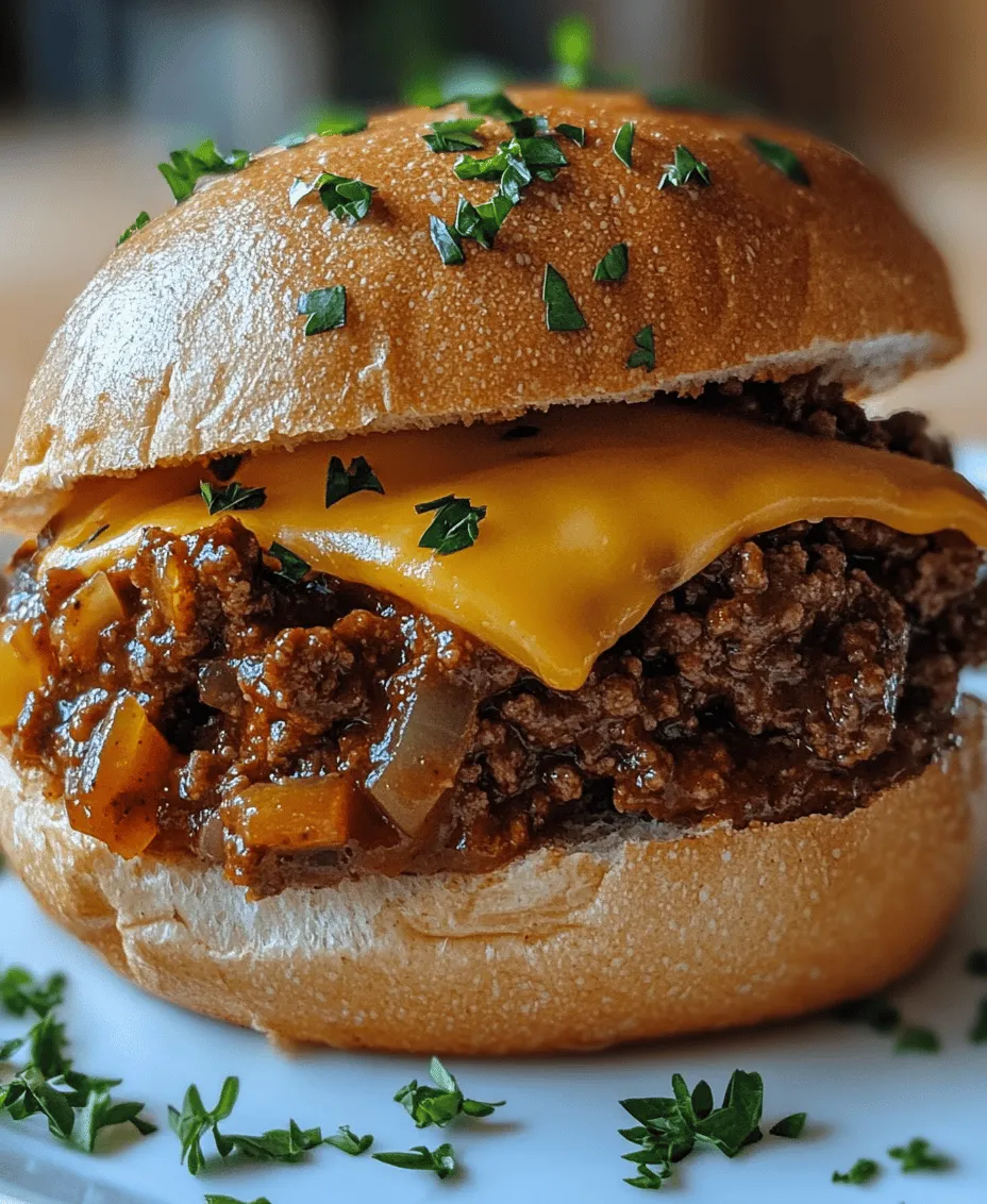 When it comes to comfort food that hits all the right notes, the Smoky Sloppy Joe with Provolone Cheese stands out as a true crowd-pleaser. This dish is not just a meal; it’s an experience that brings families together around the dinner table or adds a hearty touch to your next gathering. The combination of smoky flavors and creamy provolone cheese elevates the traditional Sloppy Joe, making it a delightful option for both casual family dinners and more elaborate entertaining occasions. Whether you’re looking to impress guests or simply indulge in a nostalgic meal, this recipe promises to deliver satisfaction with every bite.