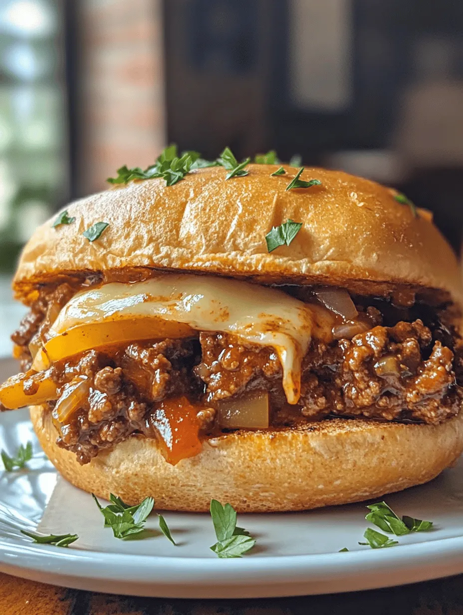 When it comes to comfort food that hits all the right notes, the Smoky Sloppy Joe with Provolone Cheese stands out as a true crowd-pleaser. This dish is not just a meal; it’s an experience that brings families together around the dinner table or adds a hearty touch to your next gathering. The combination of smoky flavors and creamy provolone cheese elevates the traditional Sloppy Joe, making it a delightful option for both casual family dinners and more elaborate entertaining occasions. Whether you’re looking to impress guests or simply indulge in a nostalgic meal, this recipe promises to deliver satisfaction with every bite.