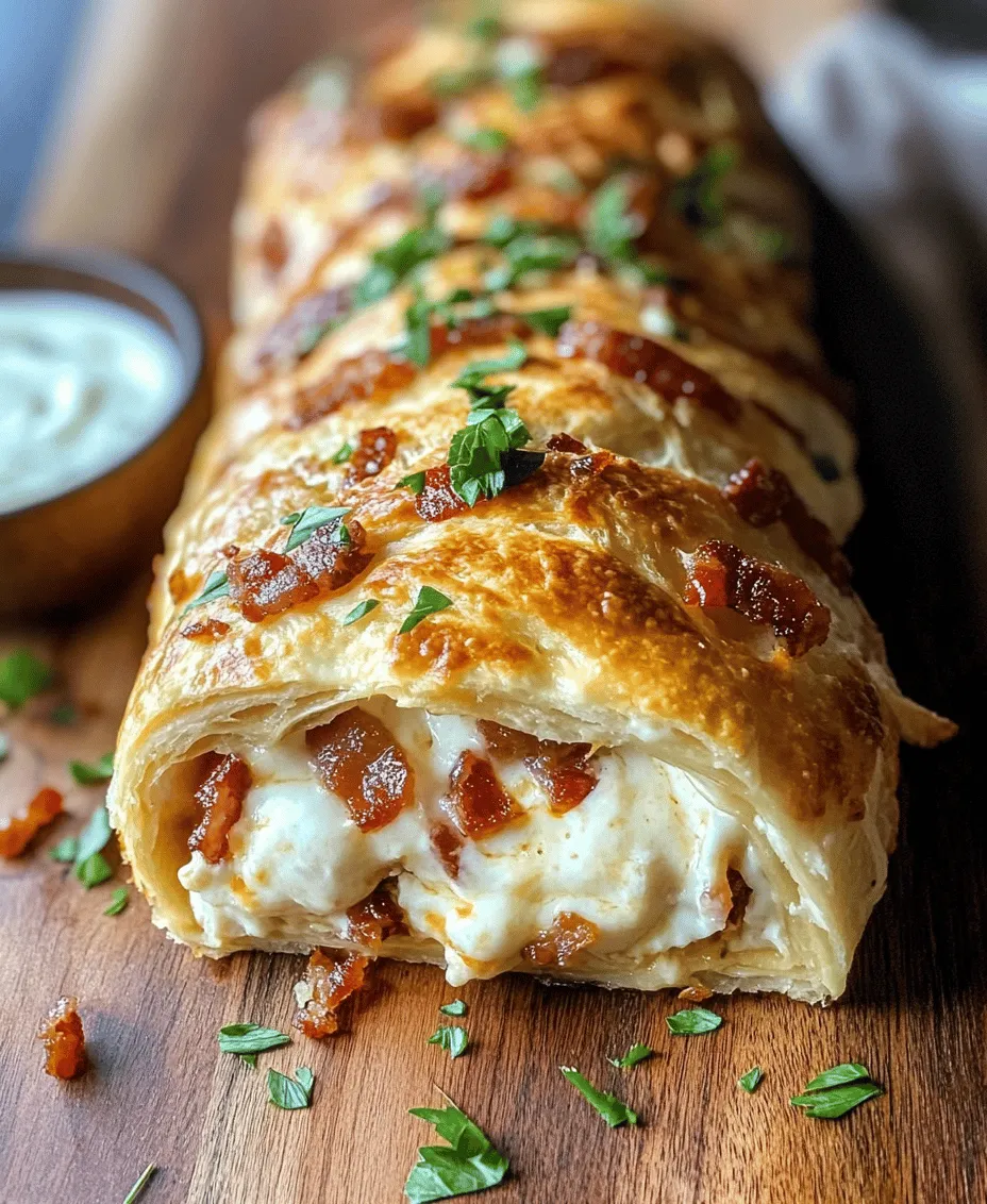 If you're looking for a comforting dish that brings everyone together, look no further than Chicken Bacon Ranch Stromboli. This crowd-pleasing recipe combines savory chicken, crispy bacon, creamy ranch dressing, and gooey cheese, resulting in a deliciously satisfying meal that is perfect for any occasion. Whether you're hosting a party, preparing a family dinner, or simply craving a delightful snack, this stromboli is sure to impress.