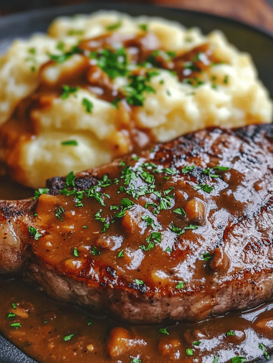 There’s something undeniably enticing about the aroma of sizzling steak wafting through the kitchen, combined with the earthy richness of savory mushroom gravy and the comforting creaminess of silky mashed potatoes. The dish “Sizzling Steak with Savory Mushroom Gravy and Silky Mashed Potatoes” stands out as a quintessential comfort food that appeals to both the casual diner and the gourmet enthusiast. Whether it’s a special occasion, a family gathering, or a cozy dinner for two, this sumptuous meal offers a perfect blend of flavors and textures that tantalize the palate and warms the soul.