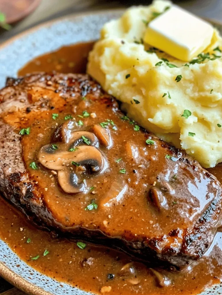 Imagine a dish that marries the rich flavor of tender ribeye steak with the earthiness of mushrooms, all enveloped in a luscious gravy and served alongside silky mashed potatoes. Sizzling Steak with Savory Mushroom Gravy and Silky Mashed Potatoes is a classic comfort food dish, perfect for a cozy dinner or a special occasion. Whether you’re treating a loved one or celebrating yourself, this recipe is sure to impress!