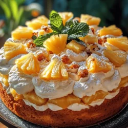 If you’re searching for a dessert that embodies the essence of summer and brings joy to any gathering, look no further than Pineapple Heaven Cake. This delightful treat is not only visually stunning but also packed with the refreshing flavors of pineapple and coconut, making it a favorite among tropical dessert enthusiasts. Whether you're hosting a backyard barbecue, celebrating a birthday, or simply indulging your sweet tooth, Pineapple Heaven Cake is sure to impress your guests and spark joy in every bite.