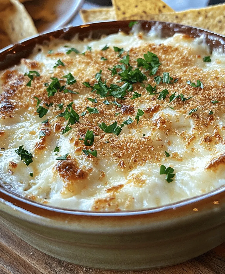 If you’re searching for a crowd-pleasing appetizer that’s rich, creamy, and packed with flavor, look no further than Cheesy Crab Rangoon Dip. This delightful dish takes the classic crab rangoon—those crispy, fried dumplings filled with cream cheese and crab meat—and transforms it into a warm, indulgent dip that’s perfect for sharing. The combination of savory lump crab meat, tangy cream cheese, and a medley of seasonings creates a flavor profile that is both familiar and exciting, making it a standout at any gathering.