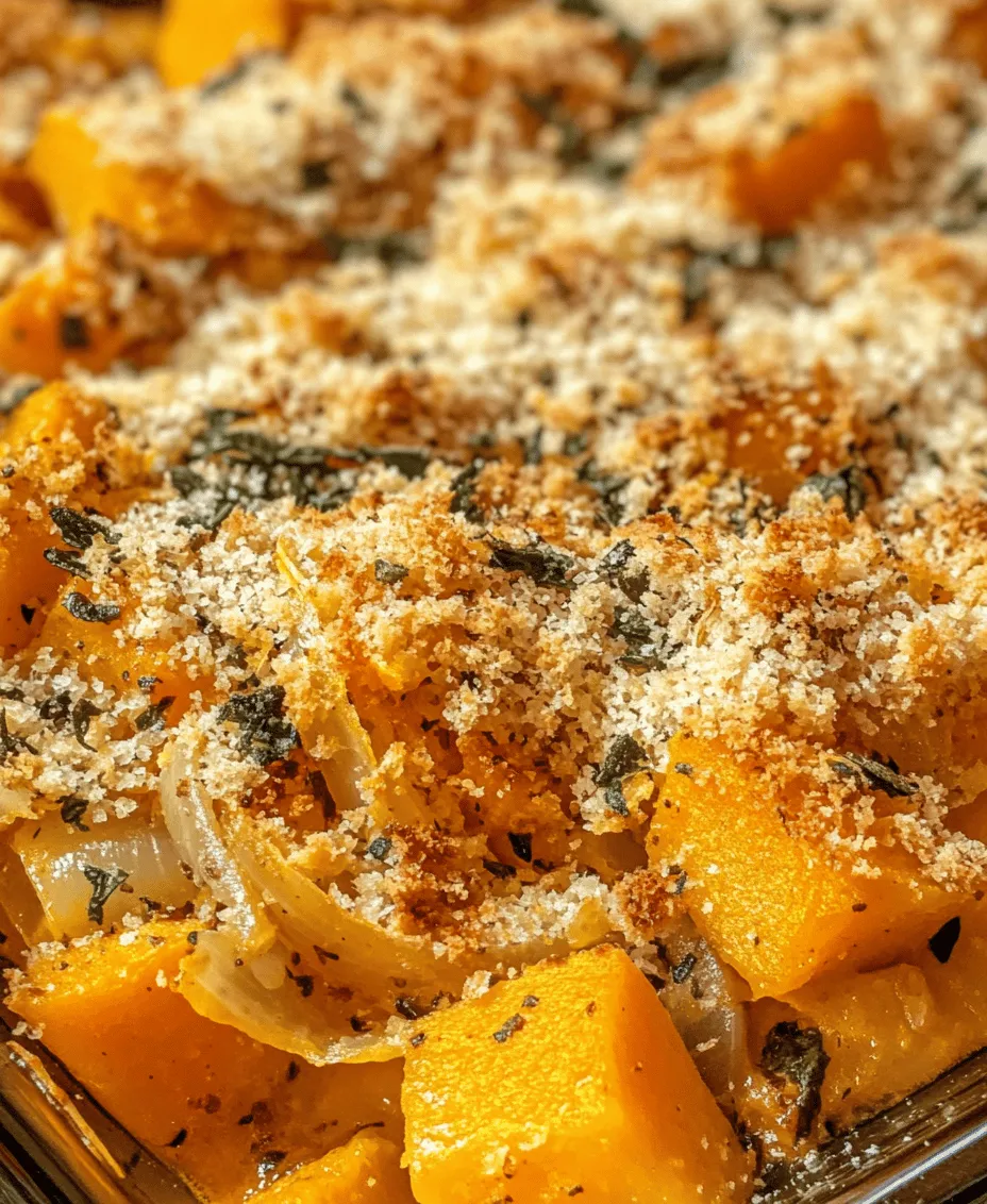 As the leaves turn and the air becomes crisp, the culinary world welcomes the comforting embrace of seasonal ingredients, with butternut squash leading the charge. This vibrant, sweet vegetable not only embodies the essence of autumn but also transforms into a delightful centerpiece for family gatherings and holiday meals. The Butternut Squash and Sage Casserole captures the heartwarming flavors of this time of year, combining the creamy, nutty notes of roasted squash with the aromatic, earthy tones of sage. Whether served as a side dish at Thanksgiving or as a warm, inviting dinner option, this casserole promises to be a favorite at your table.