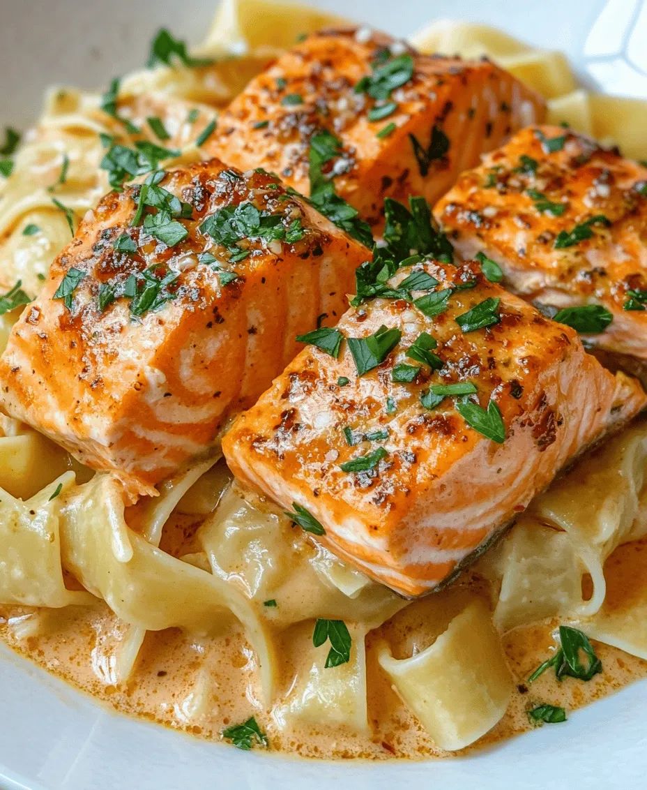 If you're in search of a dish that perfectly balances the richness of seafood with a kick of spice, look no further than Cajun Shrimp and Salmon with Garlic Cream Sauce. This dish is a feast for the senses, combining succulent shrimp and tender salmon, each cooked to perfection and coated in a luxurious garlic cream sauce that tantalizes the taste buds. The unique blend of Cajun spices not only brings a vibrant color to the plate but also infuses the seafood with a depth of flavor that will leave you craving more. Whether you're planning a special occasion or simply want to elevate your weeknight dinner, this recipe is sure to impress.