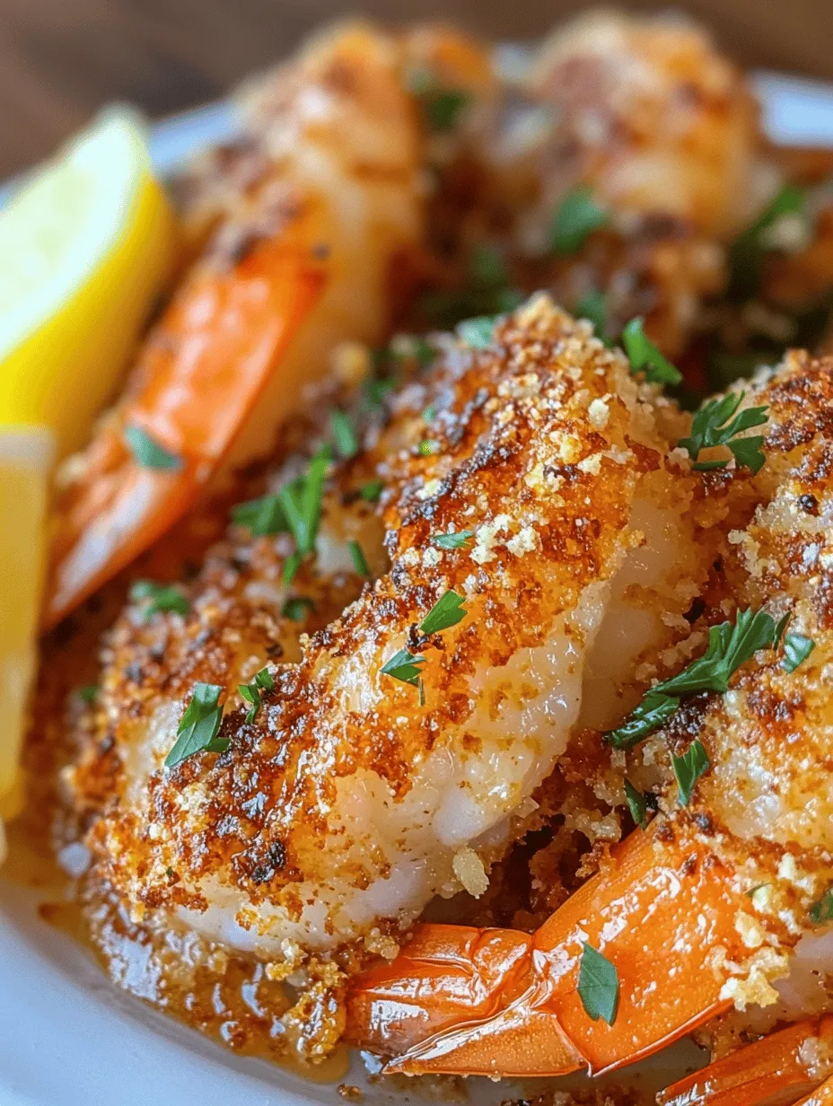 If you're looking for a quick and elegant seafood dish that tantalizes the taste buds, look no further than Baked Garlic Butter Shrimp with Parmesan Crust. This glorious dish combines succulent shrimp, rich garlic butter, and a crunchy layer of Parmesan, creating a perfect harmony of flavors and textures that’s sure to impress at any dinner table. Whether you're hosting a dinner party or just enjoying a cozy night in, this recipe is bound to elevate your meal to new heights.