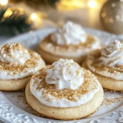 As the festive season approaches, the air is filled with warmth, joy, and the delightful aroma of baking. It’s a time when kitchens transform into havens of comfort, where families gather to create sweet memories together. Among the myriad of holiday treats, cookies hold a special place. This year, elevate your cookie game with a unique recipe: Eggnog Crème Brûlée Sugar Cookies. This enchanting treat combines the creamy richness of crème brûlée with the nostalgic flavors of eggnog, making it a perfect addition to your holiday baking repertoire.