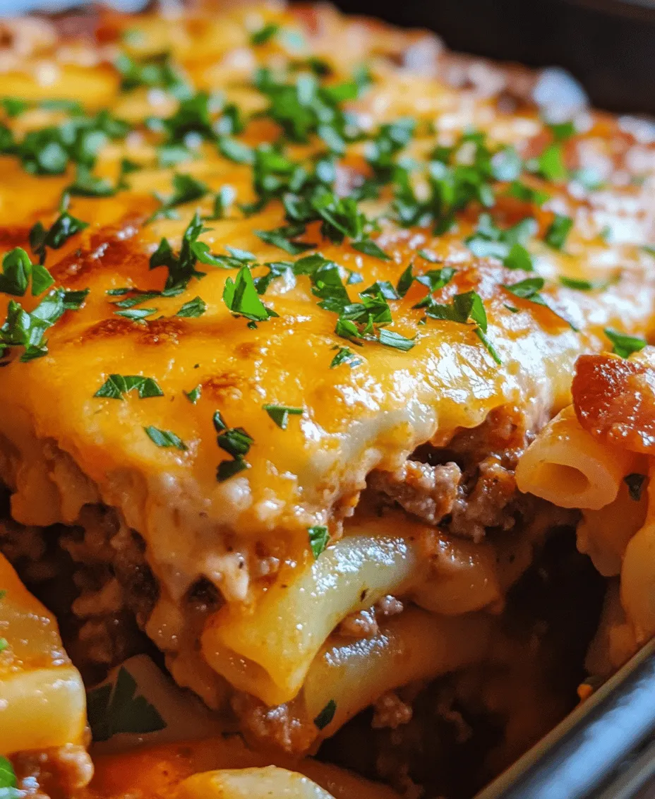 When it comes to comfort food, few dishes can compete with the irresistible combination of savory flavors and hearty textures found in the Bacon Cheeseburger Noodle Bake. This delightful casserole takes all the elements of a classic cheeseburger and merges them with tender pasta for a unique and satisfying meal that is sure to please the entire family. As an ingenious twist on traditional burger fare, this dish offers a warm embrace of nostalgia, making it a perfect addition to any dining table.