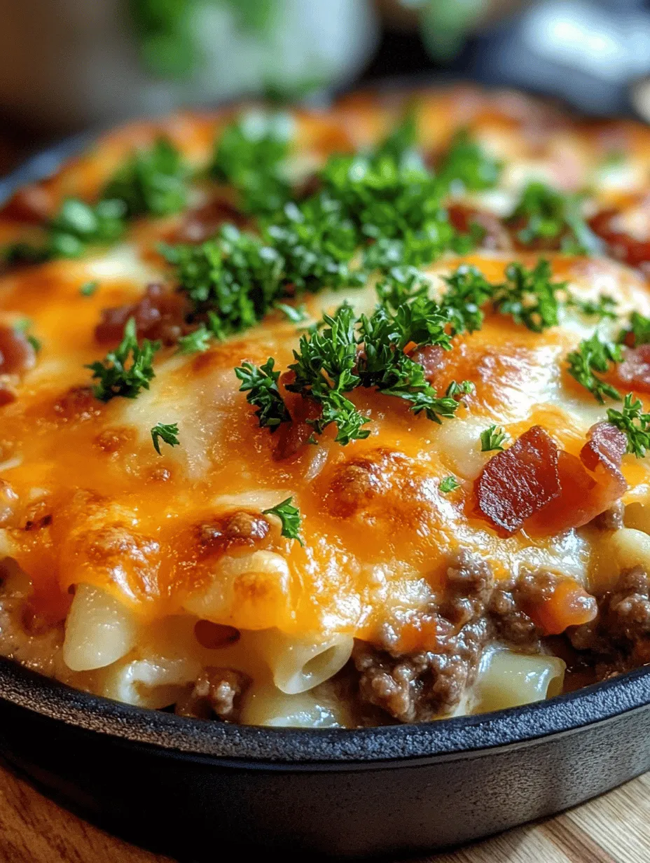 When it comes to comfort food, few dishes can compete with the irresistible combination of savory flavors and hearty textures found in the Bacon Cheeseburger Noodle Bake. This delightful casserole takes all the elements of a classic cheeseburger and merges them with tender pasta for a unique and satisfying meal that is sure to please the entire family. As an ingenious twist on traditional burger fare, this dish offers a warm embrace of nostalgia, making it a perfect addition to any dining table.