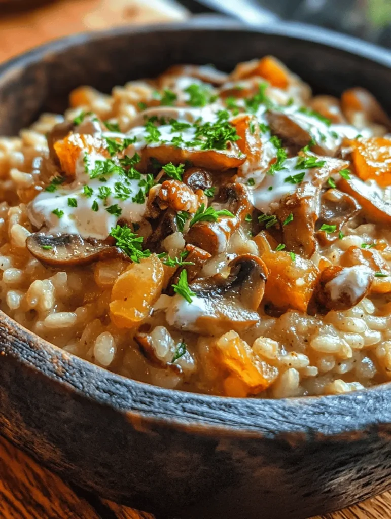 Indulge in the Rich and Creamy Mushroom Risotto that promises to elevate your dining experience! This comforting dish is not just a meal; it’s an embrace on a plate with its luscious creaminess and the earthiness of mushrooms. Perfect as a cozy dinner during chilly nights or an impressive centerpiece for gatherings, this risotto is bound to become a beloved favorite in your kitchen. The secret lies in its unique combination of flavors that meld together beautifully, inviting everyone to dig in.