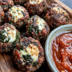 If you’re looking for a delicious and nutritious twist on the traditional meatball, then look no further than spinach garlic meatballs stuffed with mozzarella. This captivating recipe combines the flavors of savory ground meat with nutritious spinach and the creamy richness of melted mozzarella cheese. Perfect for both weeknight dinners and special occasions, these meatballs are not only comforting but also offer a healthy alternative that satisfies cravings without sacrificing flavor.