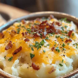 The tradition of twice-baked potatoes dates back to the 18th century, where they were often filled with rich ingredients and served as a side or a meal on their own. This casserole variation retains the essence of the classic dish while adding a layer of convenience that makes it suitable for both casual family dinners and festive gatherings. Gone are the days of fussing over individual potatoes; the casserole format allows for easy serving and sharing, making it a staple in many homes.