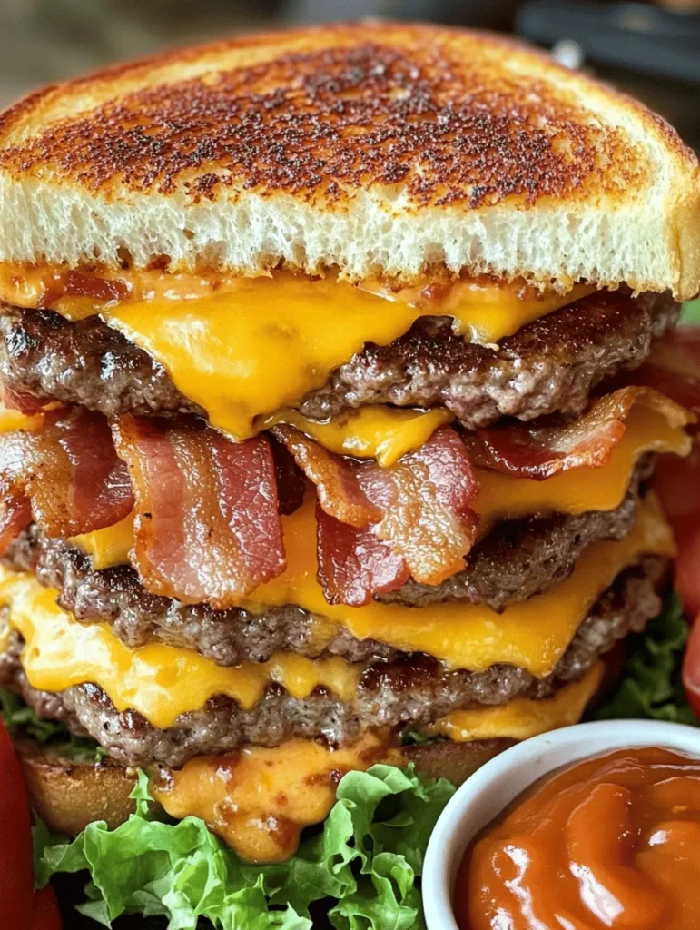 Imagine sinking your teeth into a warm, melty cheese sandwich, only to discover a succulent burger patty, crispy bacon, and zesty burger sauce tucked inside. This Bacon Cheeseburger Grilled Cheese is the ultimate comfort food, combining the best elements of classic grilled cheese and a hearty cheeseburger into one mouthwatering creation. Perfect for those lazy weekends or a satisfying weeknight meal, this sandwich brings a delightful twist to traditional flavors that everyone will love.