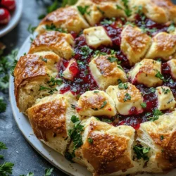 Pull-apart bread has taken the culinary world by storm, becoming a popular choice for social gatherings and holiday celebrations. This delightful dish not only serves as an impressive centerpiece on any table but also invites guests to indulge in a shared experience, making it perfect for festive occasions like Thanksgiving, Christmas, or casual get-togethers. Among the various iterations of this beloved bread, Cranberry Brie Sourdough Pull-Apart Bread stands out as a unique combination of flavors that is both savory and slightly sweet—a true testament to the beauty of seasonal ingredients.