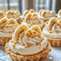 In the realm of desserts, few things are as delightful and satisfying as a no-bake treat. No-bake desserts not only save you from the heat of the oven, but they also allow for quick and easy preparation, making them ideal for busy days or impromptu gatherings. One such treat that has captured the hearts of dessert lovers everywhere is the mini banana cream pie. These charming little pies encapsulate the classic flavors of banana cream pie while offering an effortless way to indulge in a creamy, dreamy dessert.