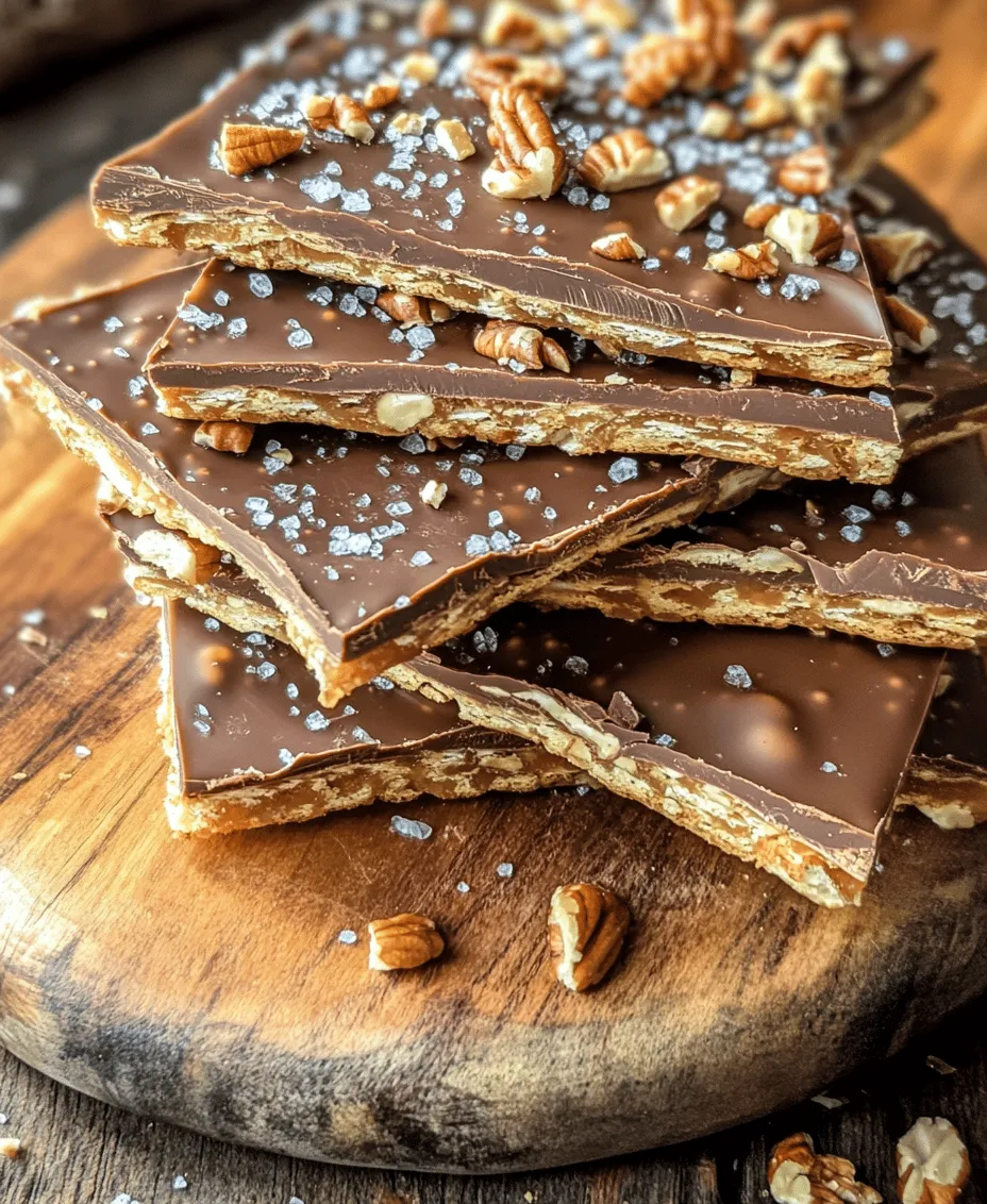 Saltine Toffee Bark Delight is a delightful confection that perfectly merges the crisp crunch of Saltine crackers with the decadent richness of buttery toffee and velvety chocolate. This easy-to-make treat not only satisfies your sweet tooth but also impresses with its beautiful layers and textures. It’s the kind of dessert that beckons you to indulge, making it a popular choice for holiday gatherings, potlucks, and any occasion that calls for a sweet treat.