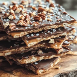 Saltine Toffee Bark Delight is a delightful confection that perfectly merges the crisp crunch of Saltine crackers with the decadent richness of buttery toffee and velvety chocolate. This easy-to-make treat not only satisfies your sweet tooth but also impresses with its beautiful layers and textures. It’s the kind of dessert that beckons you to indulge, making it a popular choice for holiday gatherings, potlucks, and any occasion that calls for a sweet treat.