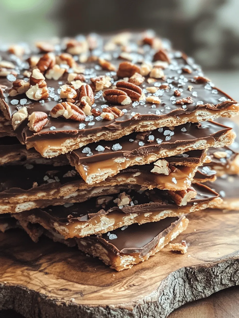 Saltine Toffee Bark Delight is a delightful confection that perfectly merges the crisp crunch of Saltine crackers with the decadent richness of buttery toffee and velvety chocolate. This easy-to-make treat not only satisfies your sweet tooth but also impresses with its beautiful layers and textures. It’s the kind of dessert that beckons you to indulge, making it a popular choice for holiday gatherings, potlucks, and any occasion that calls for a sweet treat.